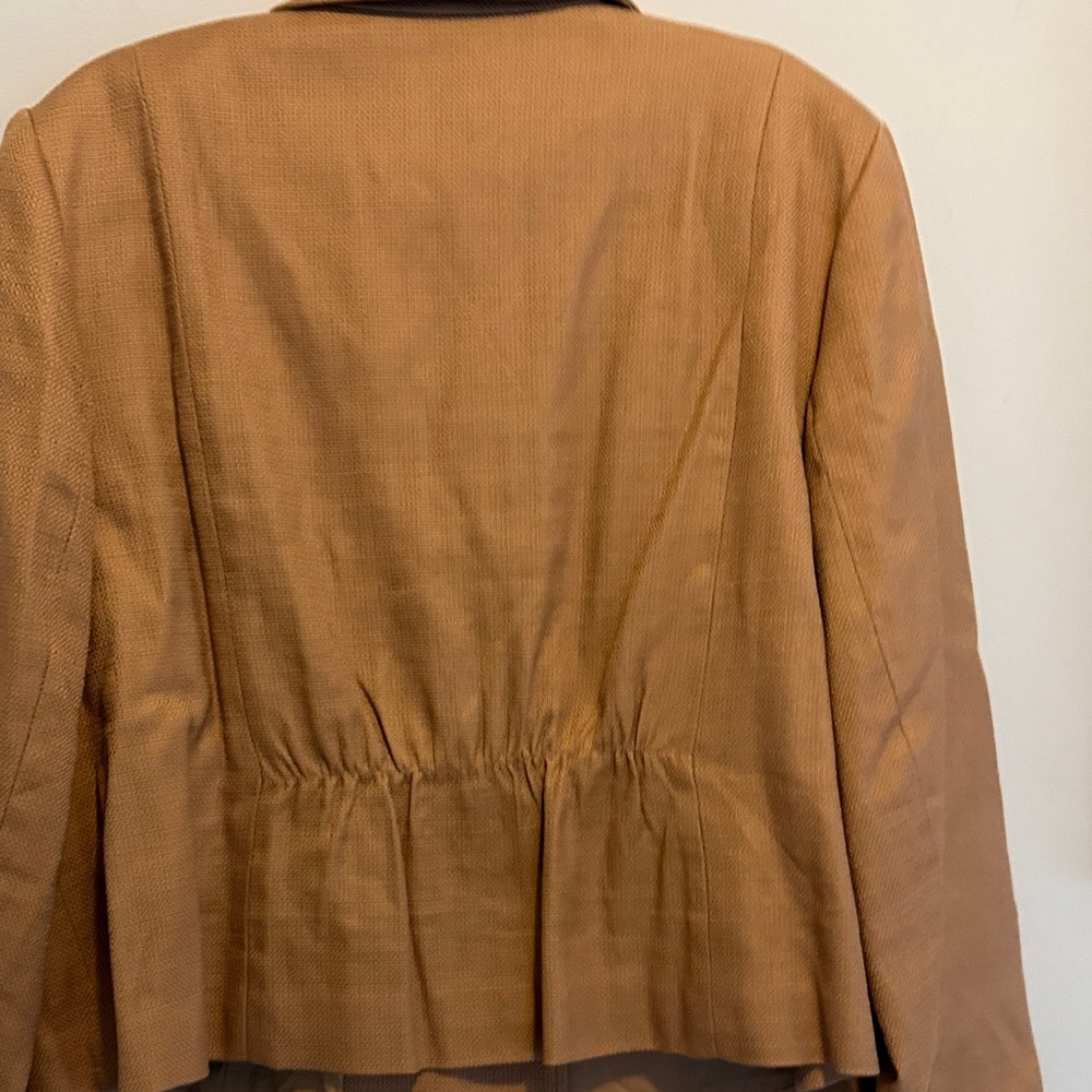 Talbots Tan Double-Breasted Blazer - image 6